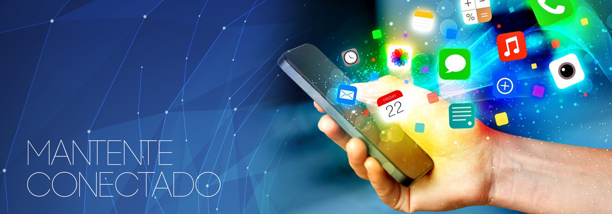 Abstract vector mesh background. Chaotically connected points and polygons flying in space. Flying debris. Futuristic technology style card. Lines, points, circles and planes. Futuristic design.